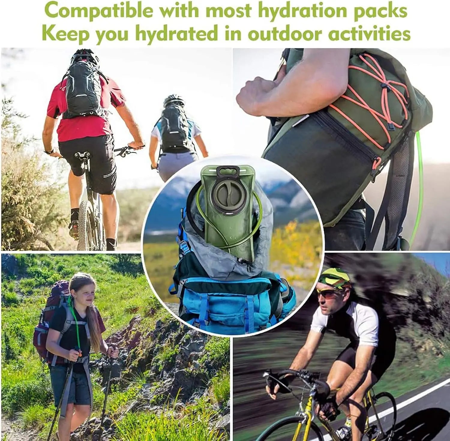 2L Hydration Bladder for Hiking Backpack