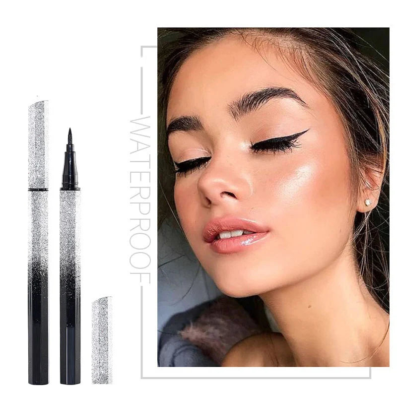 PrecisionLine Waterproof Black Liquid Eyeliner Pen – Long-Lasting Smudge-Proof Eye Makeup