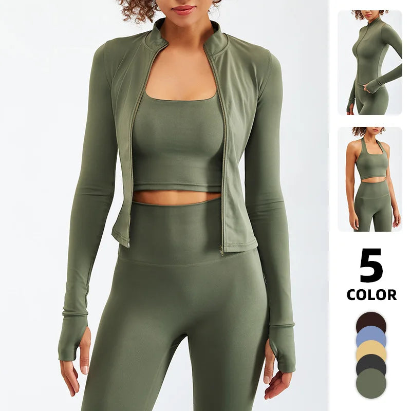 2/3PCS Women’s Yoga & Fitness Set – High-Waist Breathable Workout Tracksuit