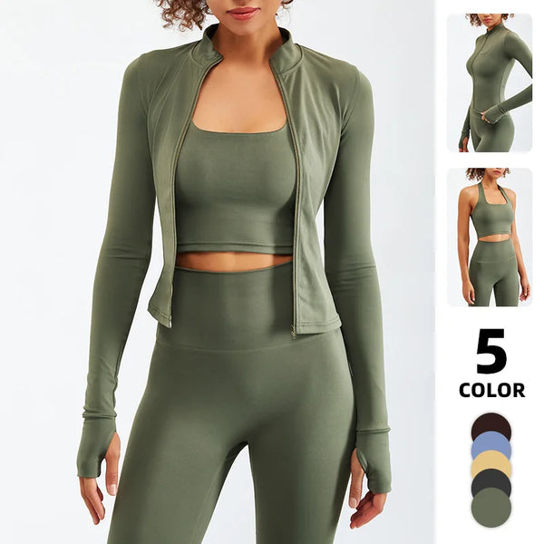 2/3PCS Women’s Yoga & Fitness Set – High-Waist Breathable Workout Tracksuit