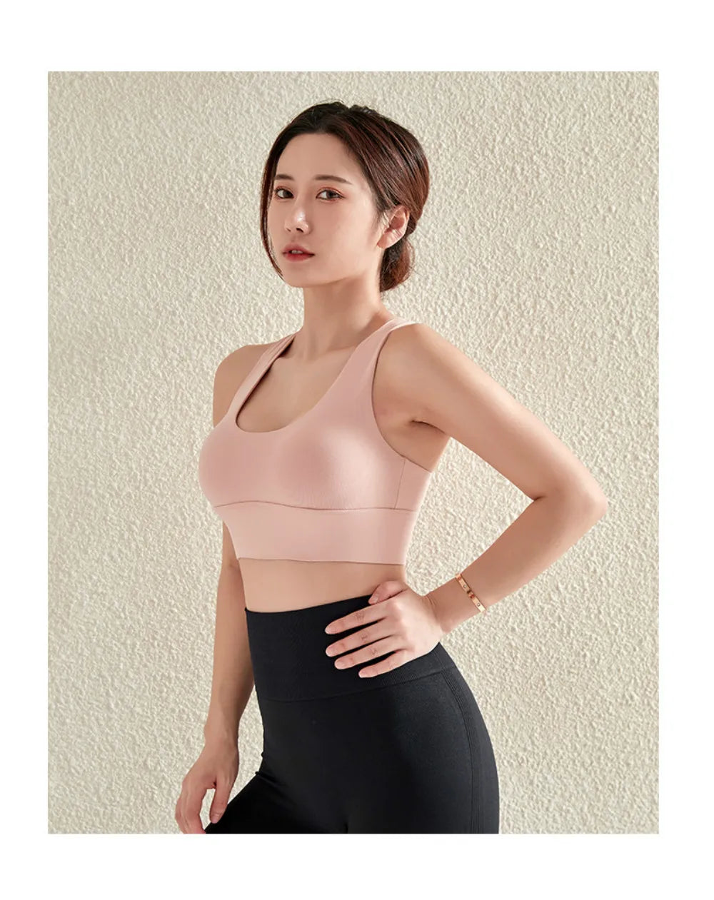 Women's High Impact Push-Up Sports Bra – Back Closure Gym Crop Top for Fitness & Yoga