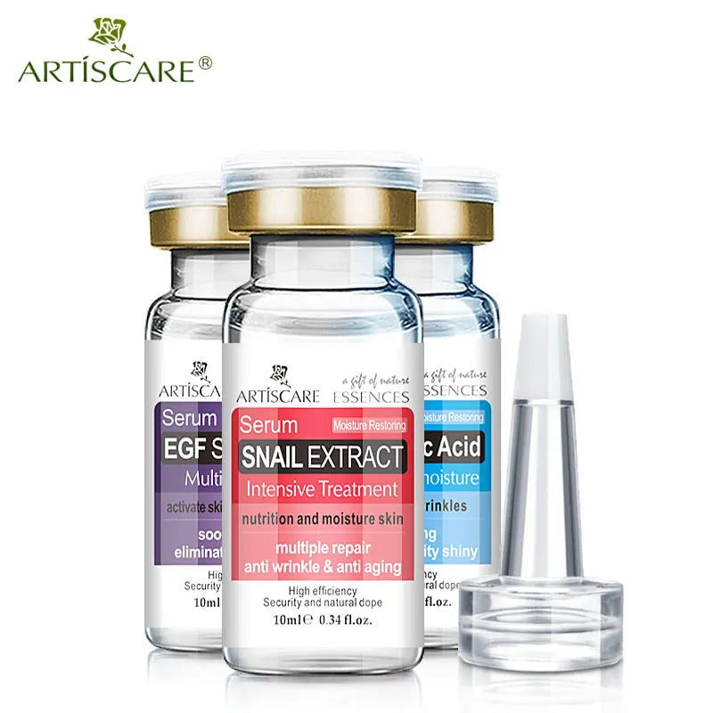 ARTISCARE 5-Piece Hydrating Face Serum Set – VC & Hyaluronic Acid Essence for Moisturizing & Skin Radiance