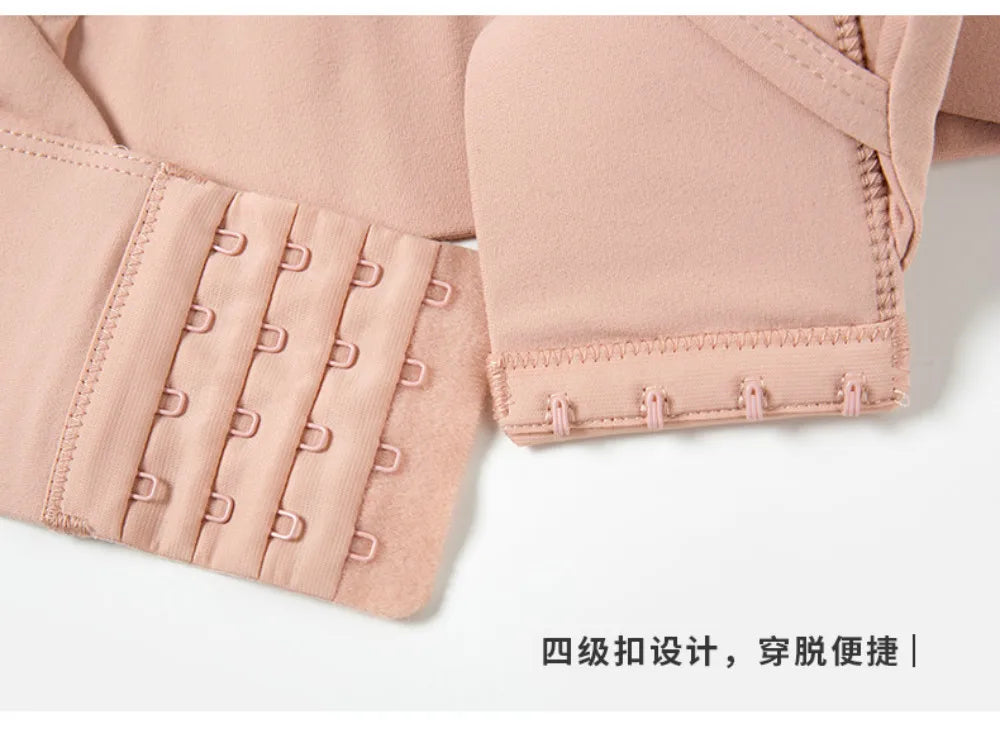 Women's High Impact Push-Up Sports Bra – Back Closure Gym Crop Top for Fitness & Yoga