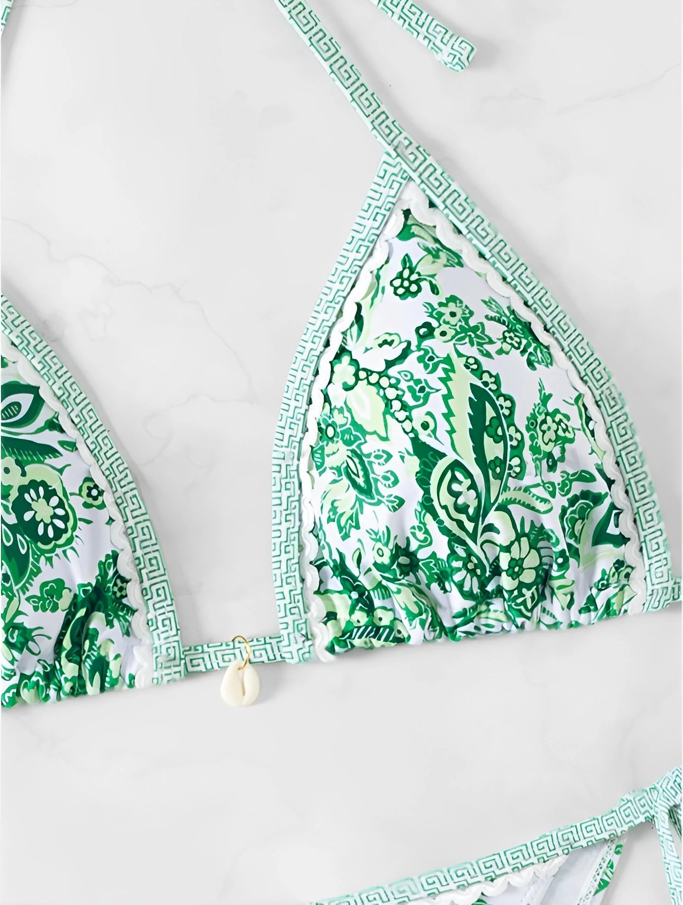 2025 Triangle String Bikini Set – Halter Two-Piece Swimsuit for Women