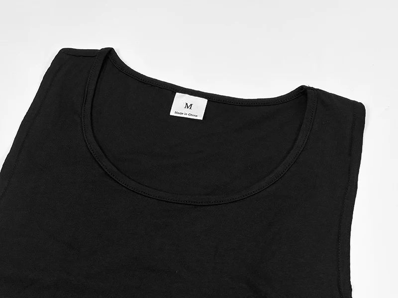 Men’s Bat Print Gym Tank – Sleeveless Cotton Fitness Top