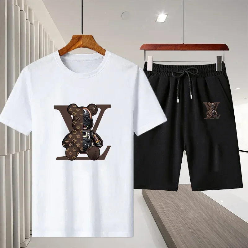 2025 Men's Summer Sportswear Set – Short-Sleeve T-Shirt & Shorts