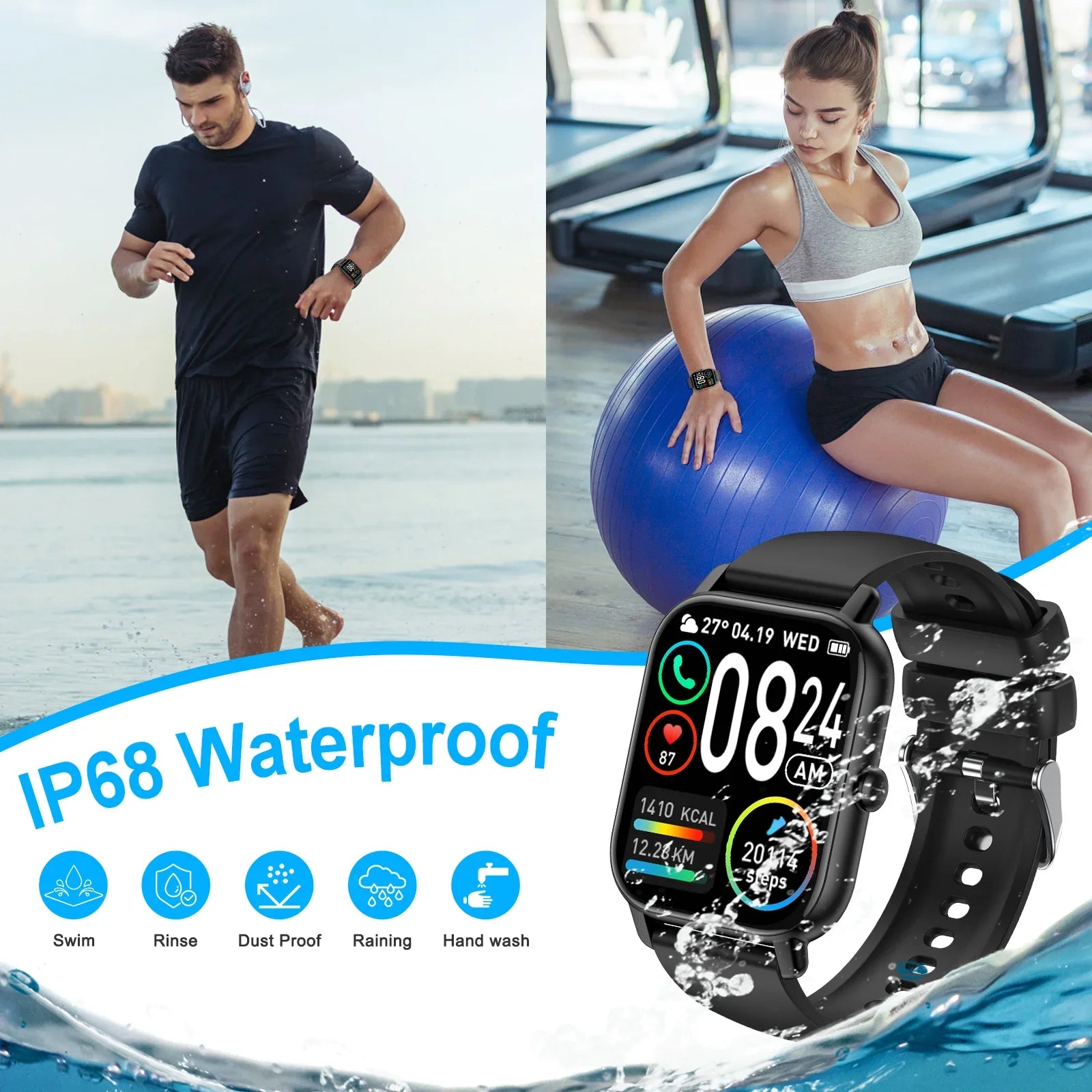 EIGIIS Smart Watch P66D 1.85"