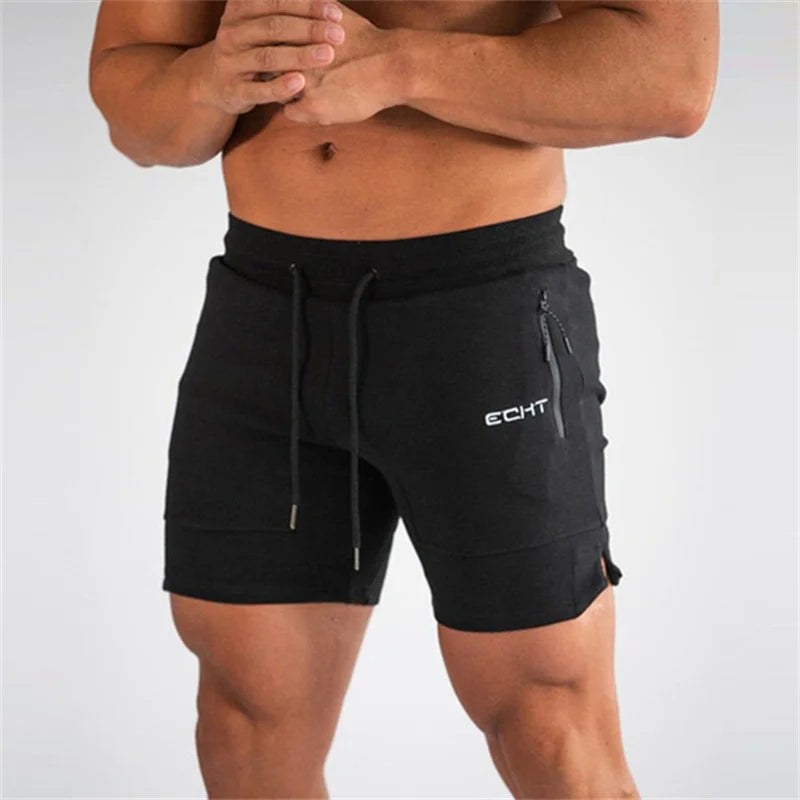 Men’s Mesh Gym Shorts – Summer Jogger Sweatpants with Zipper Pockets