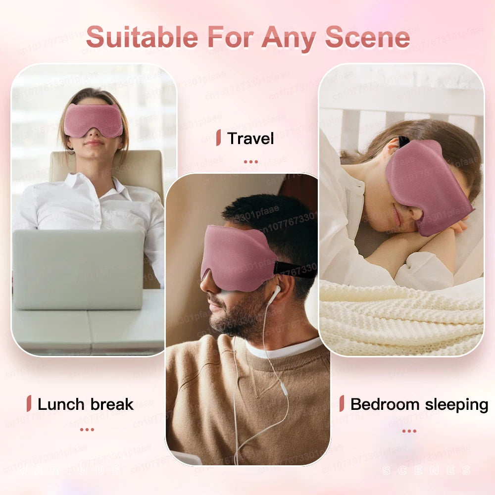 3D Memory Foam Sleep Mask – Light Blocking Blindfold
