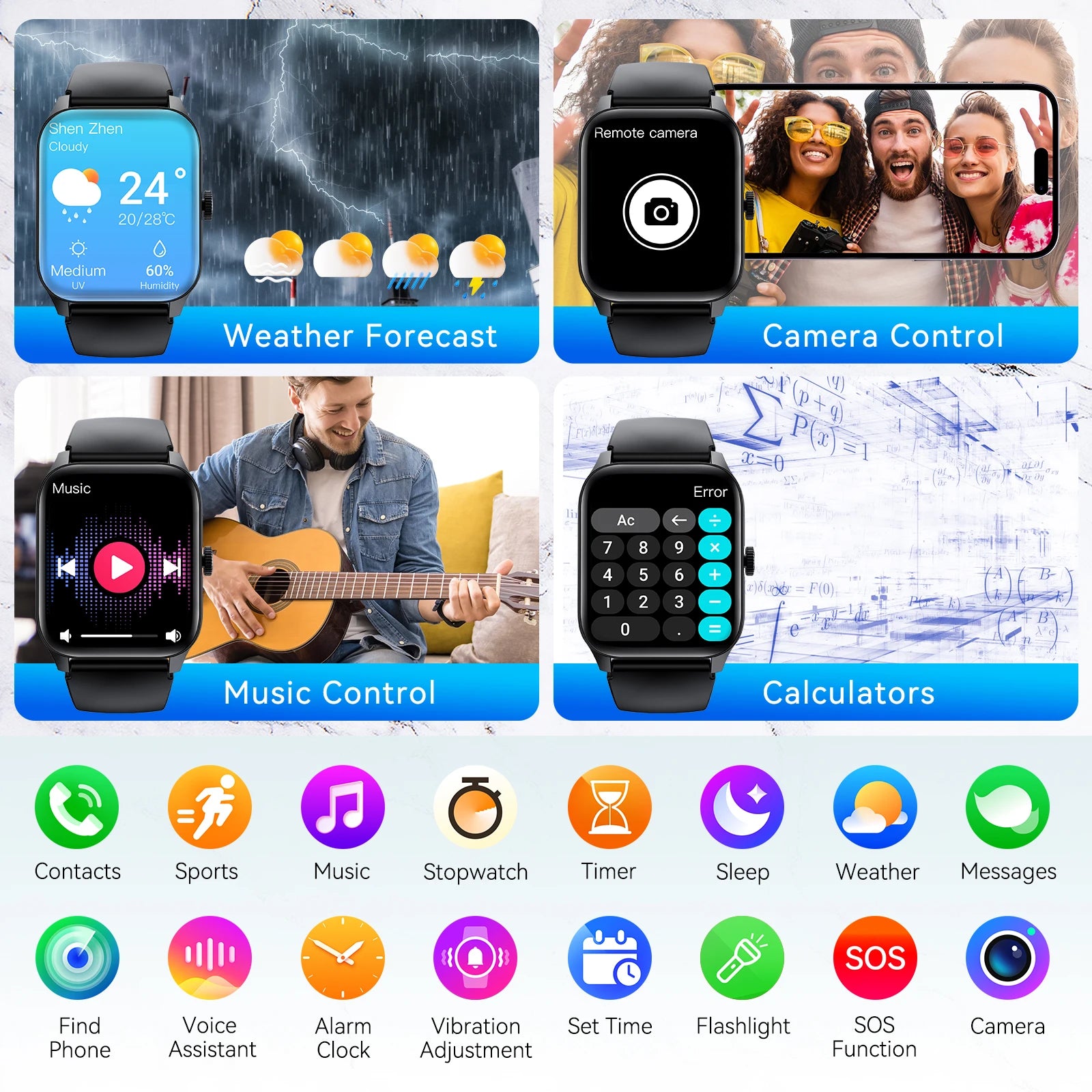 LaNikar QS56 Smart Watch 1.83"