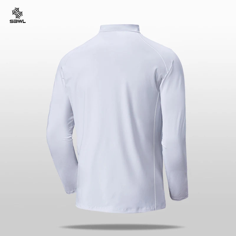 SBWL Men’s Long Sleeve Performance Sports Top – Quick-Dry Outdoor Fitness Shirt