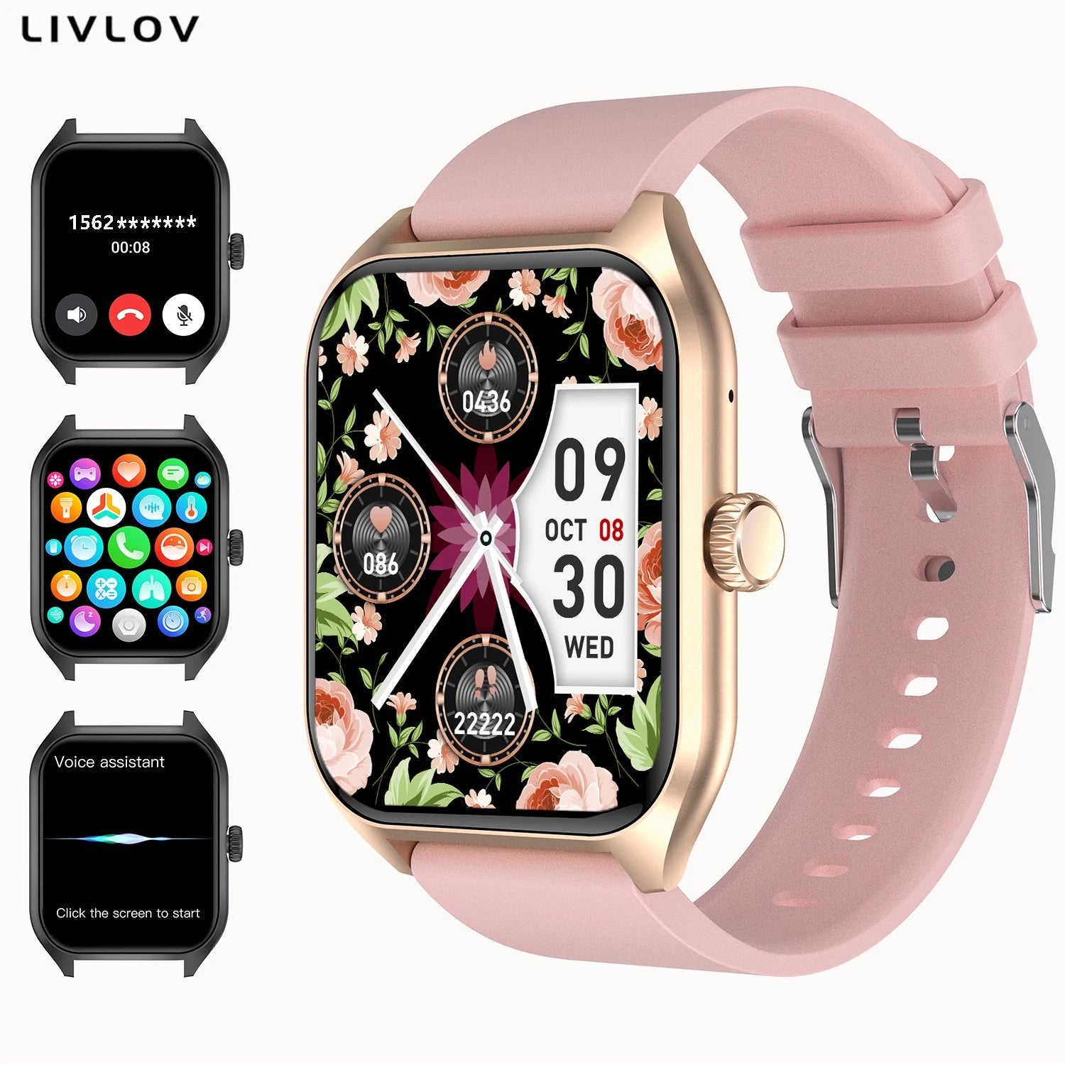 AI Voice Assistant Smart Watch 1.96''