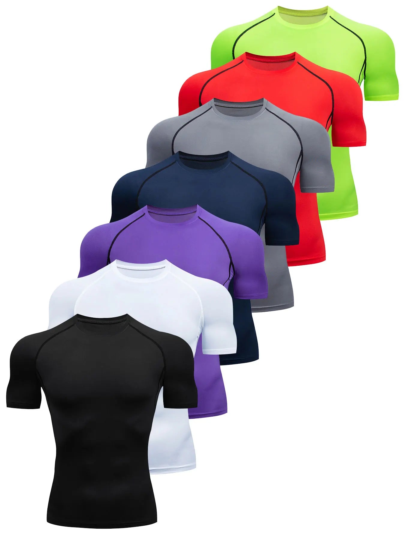 Men’s Compression Fit Performance T-Shirt – Breathable Moisture-Wicking Active Top