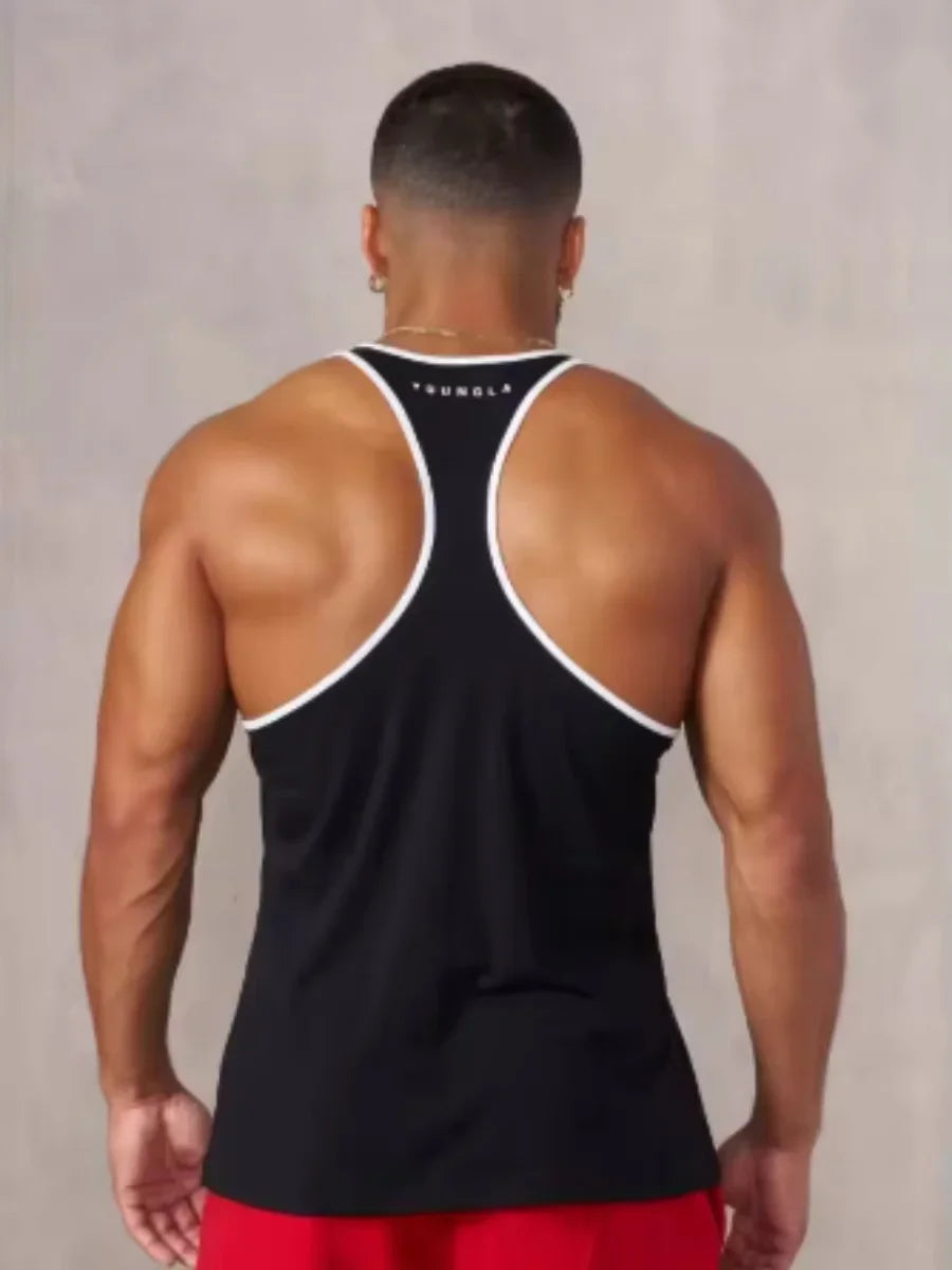 2025 Men’s Outdoor Sports Vest – Quick-Dry Cotton Training Tank