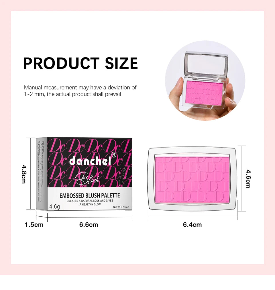 Soft Matte Natural Face Blusher – Long-Lasting Cheek Tint for Brightening & Contouring