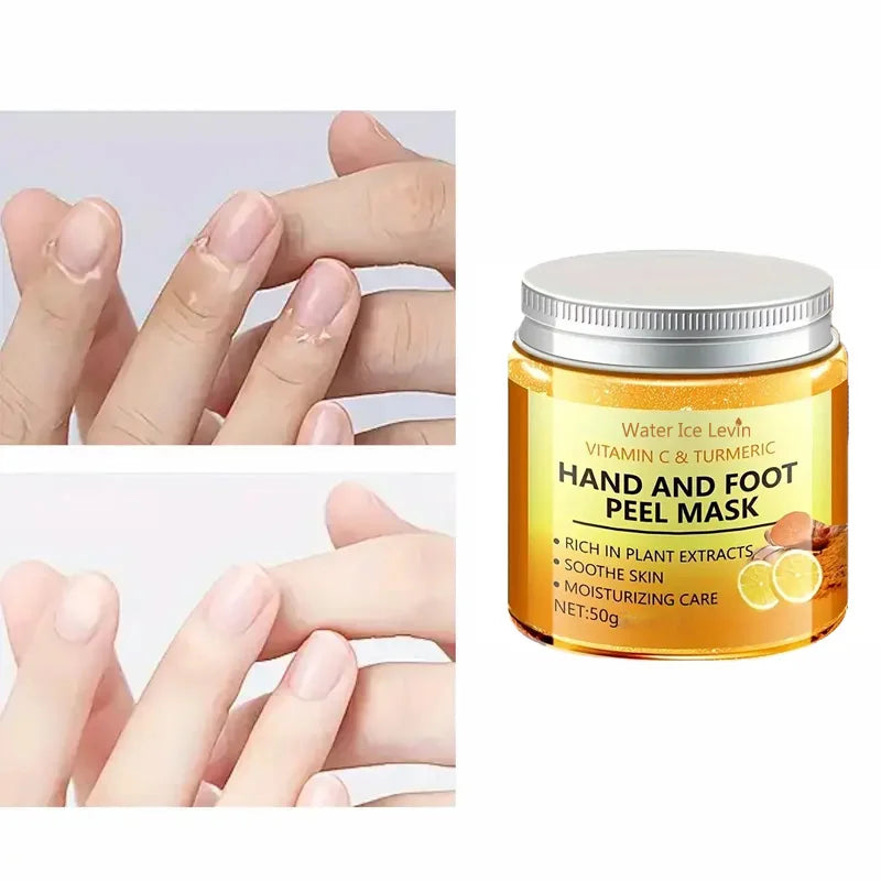 Vitamin C & Turmeric Hand & Foot Wax Mask – Smoothing, Brightening & Cleansing Treatment