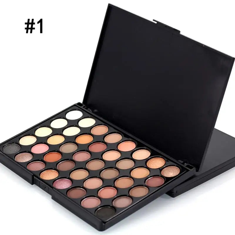 VERONNI Glitter & Matte Eyeshadow Palette – Waterproof, Long-Lasting Pressed Powder Makeup Kit