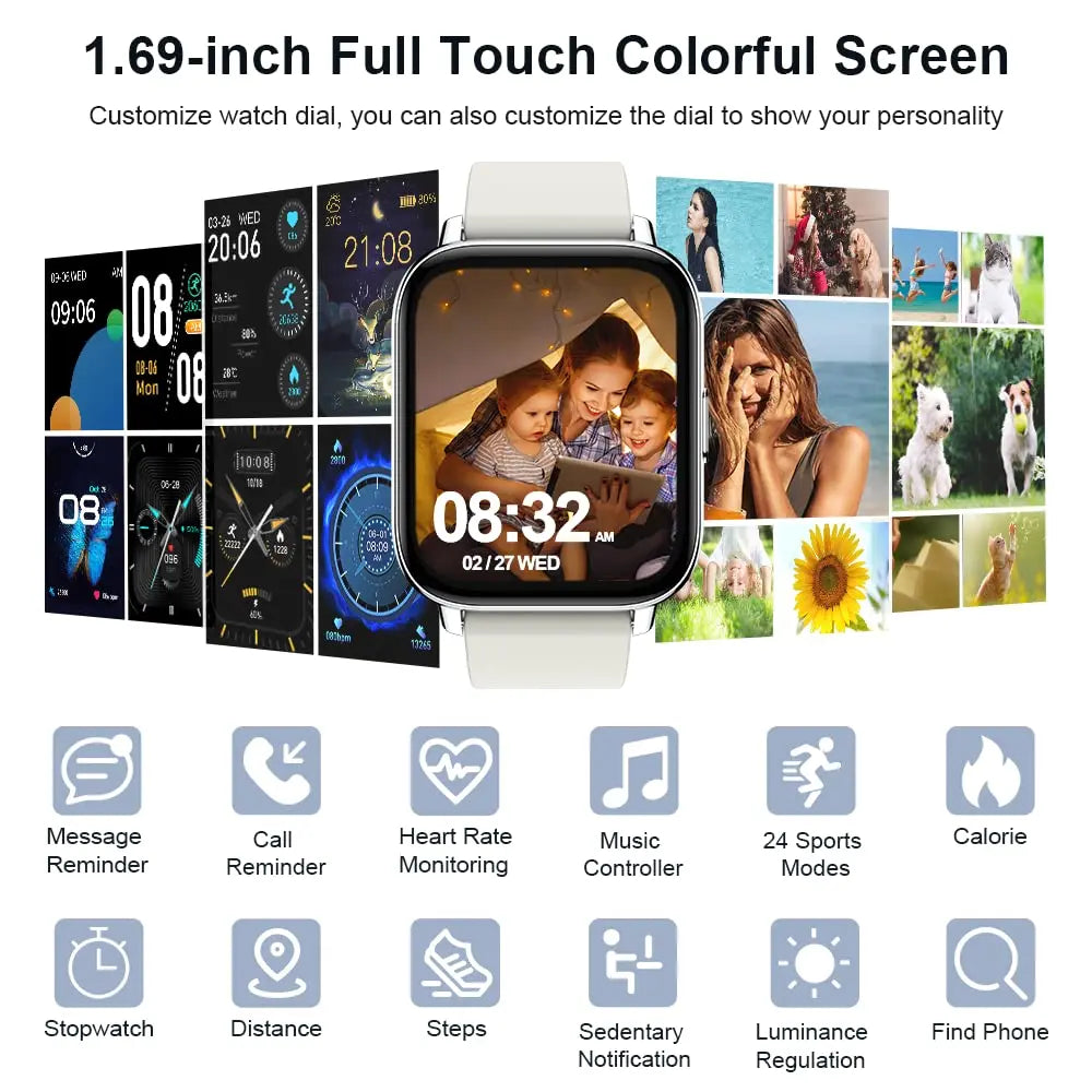 Jxrev Smart Fitness Watch 1.69''