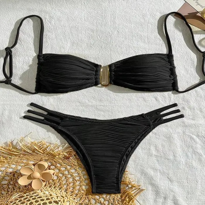 2025 Sexy Brazilian Bikini Set – Push-Up Swimsuit for Women