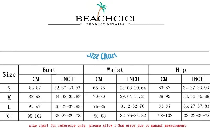 BEACHCICI Deep V Solid One-Piece Swimsuit