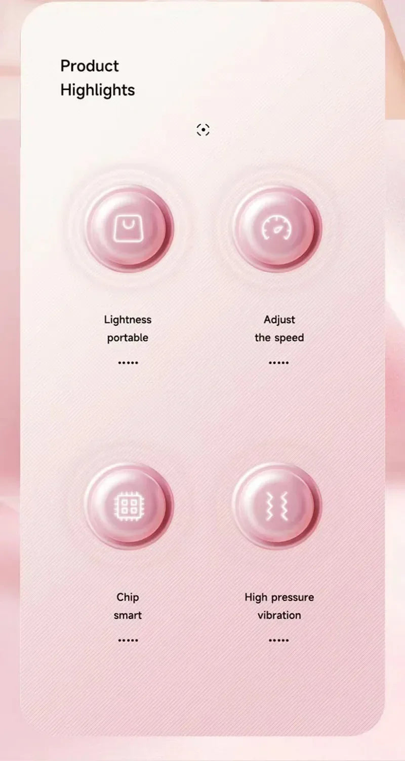 Mini LCD Massage Gun – 6 Heads Portable Muscle Massager for Neck, Foot & Full Body Relief