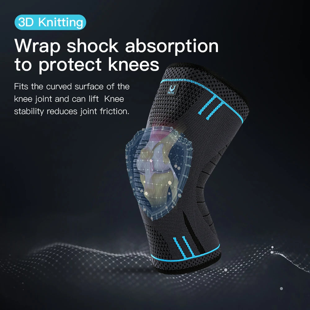 Compression Knee Support Sleeve – Elastic Breathable Knee Brace