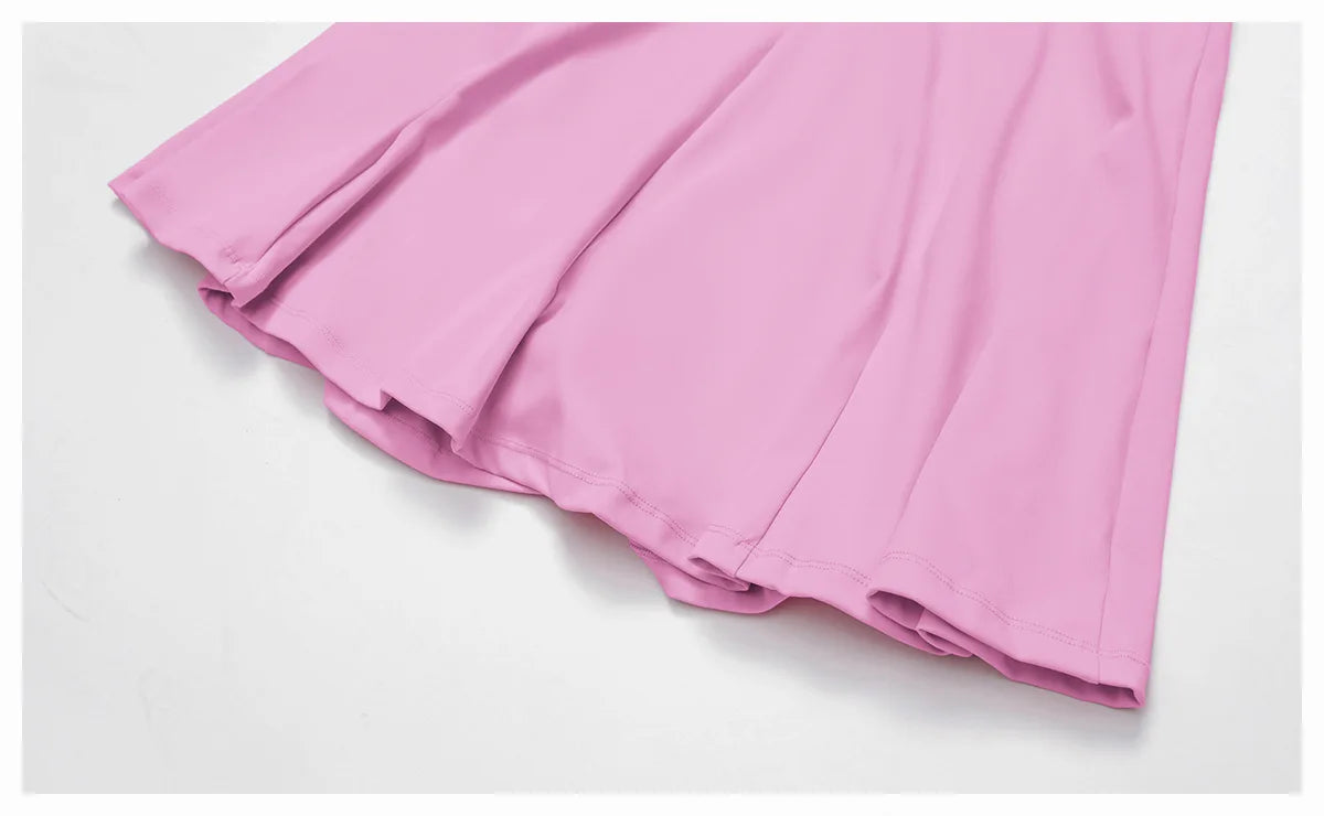 2025 2PCS Women's Active Set – Sports Bra & High-Waist Bottom Skirt