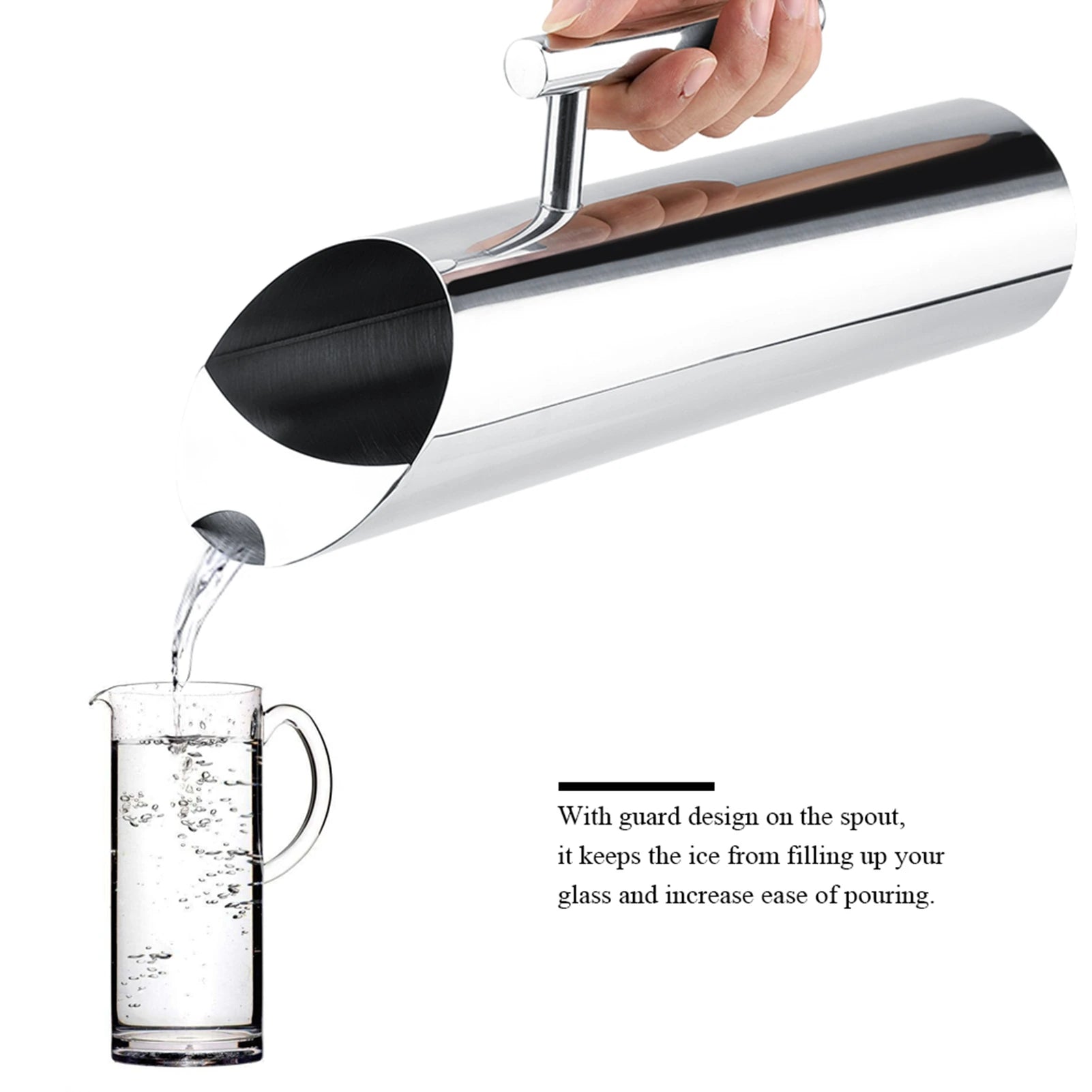 2L Stainless Steel Water Jug with Ice Guard