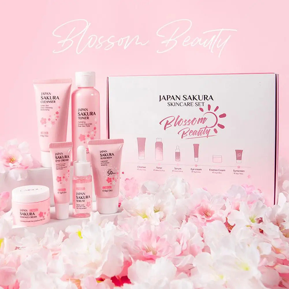 6pcs Sakura Skin Care Set with Gift Box