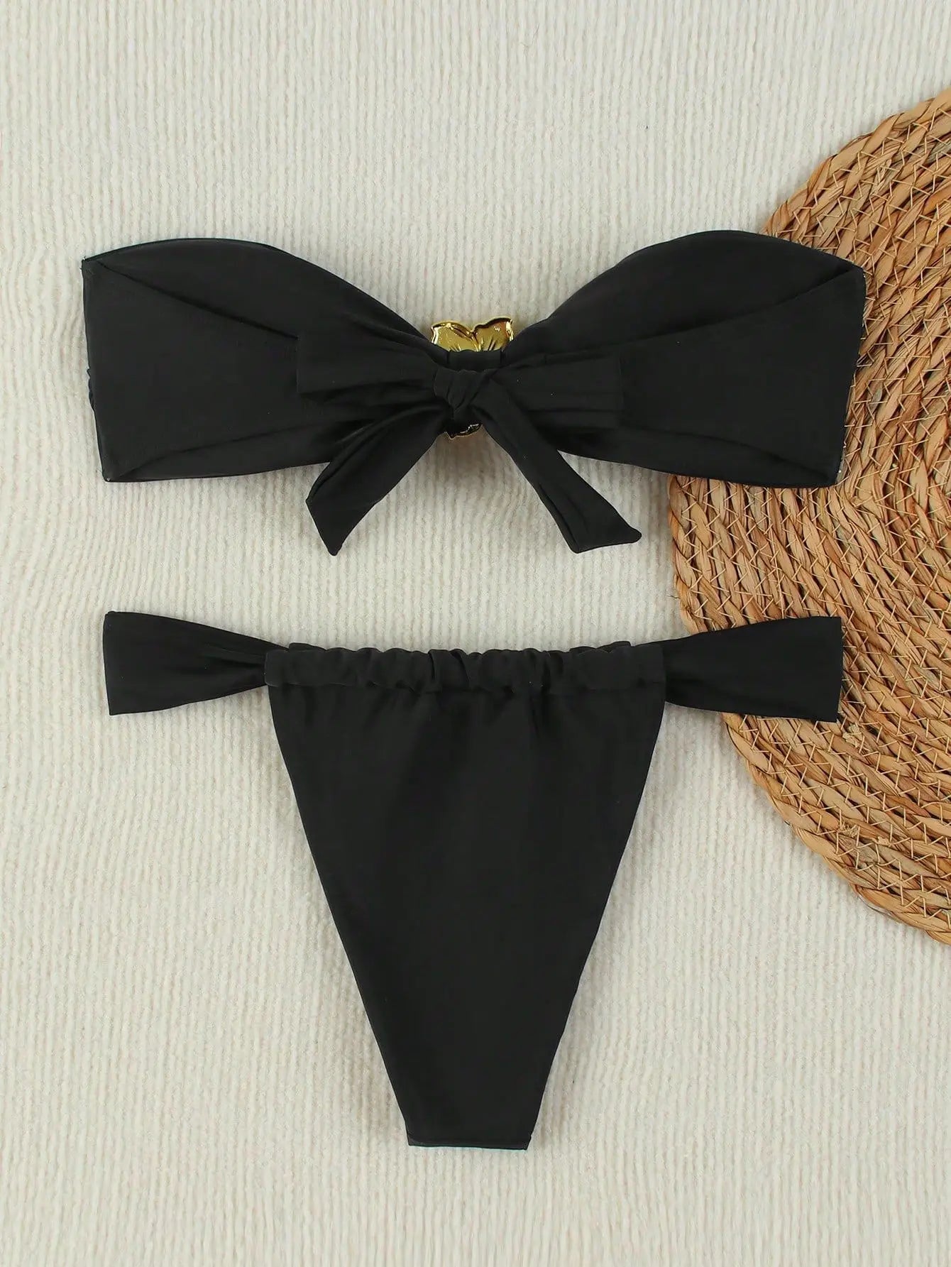 2025 Push-Up Micro Sexy Bandeau Brazilian Thong Swimwear for Women"