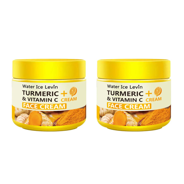 Turmeric & Vitamin C Anti-Aging Cream – Collagen Boosting Moisturizer with Hyaluronic Acid (50g)