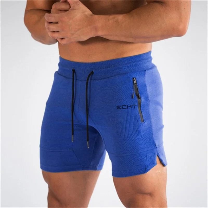 Men’s Mesh Gym Shorts – Summer Jogger Sweatpants with Zipper Pockets