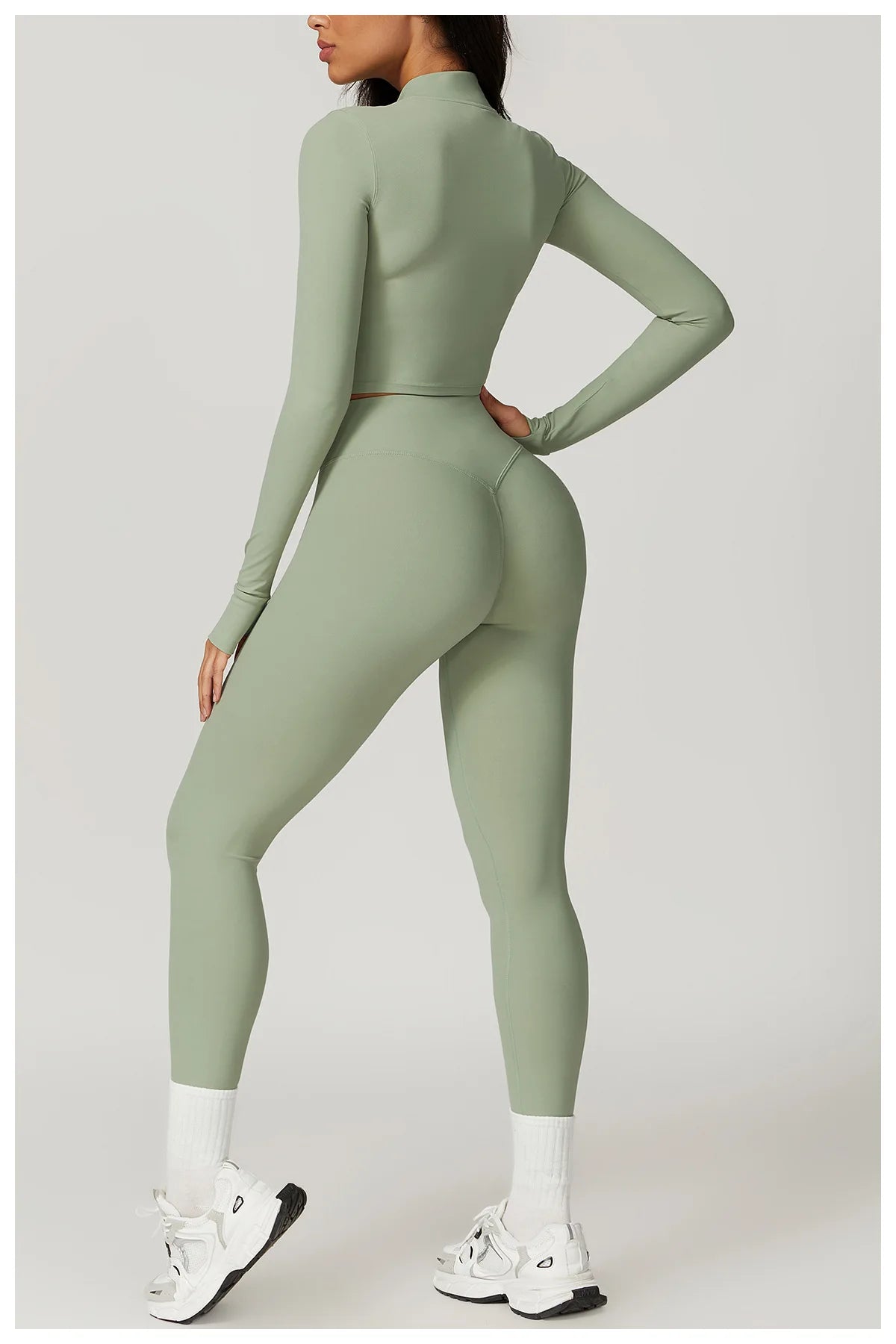 3PCS Women’s Yoga & Fitness Set – High-Waist Breathable Workout Suit