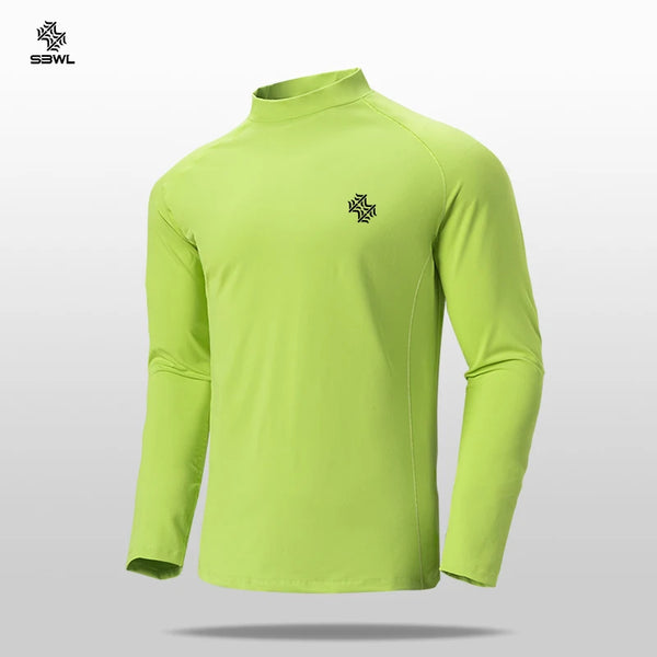 SBWL Men’s Long Sleeve Performance Sports Top – Quick-Dry Outdoor Fitness Shirt