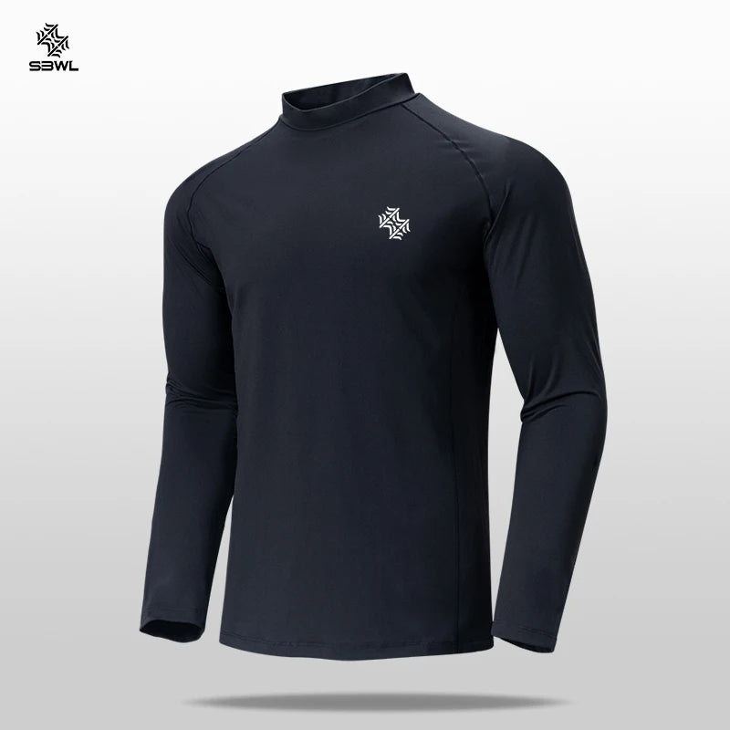 SBWL Men’s Long Sleeve Performance Sports Top – Quick-Dry Outdoor Fitness Shirt