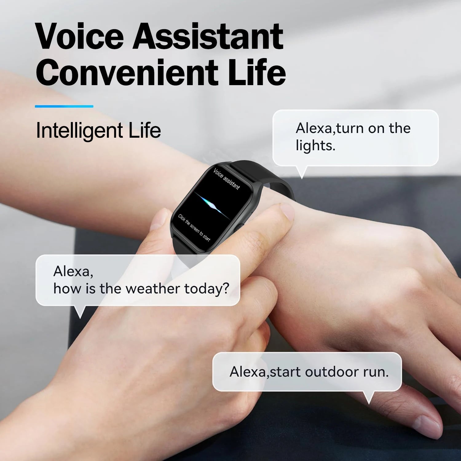 AI Voice Assistant Smart Watch 1.96''