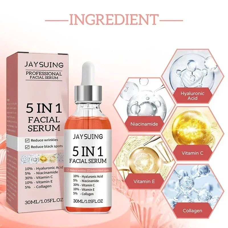 5-in-1 Facial Serum with Hyaluronic Acid & Retinol