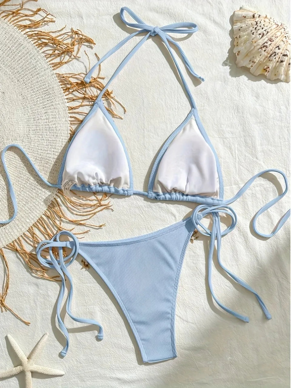Women’s Triangle String Bikini Set – Two-Piece Swimwear
