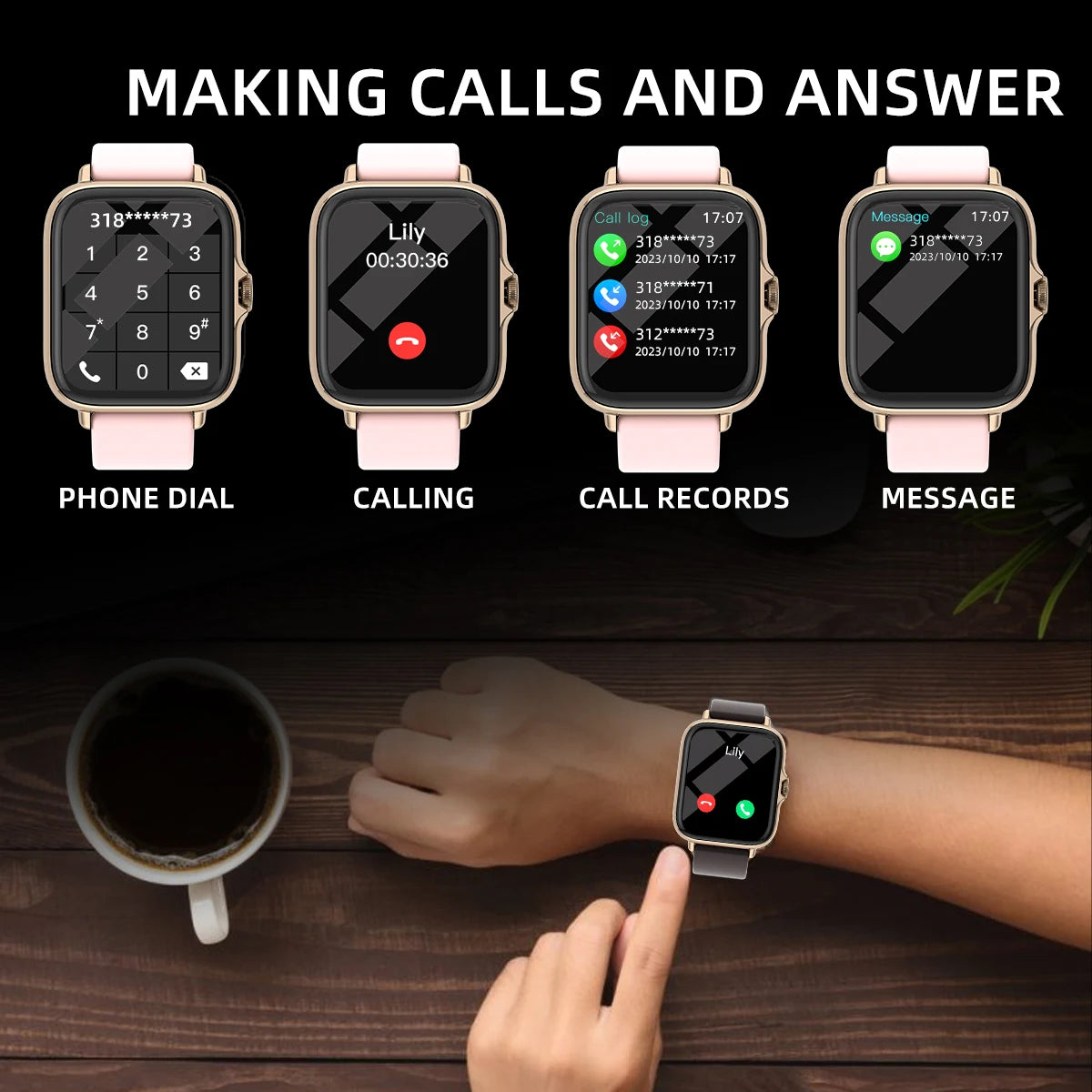 1.83'' Sports Smart Watch For iPhone / Android