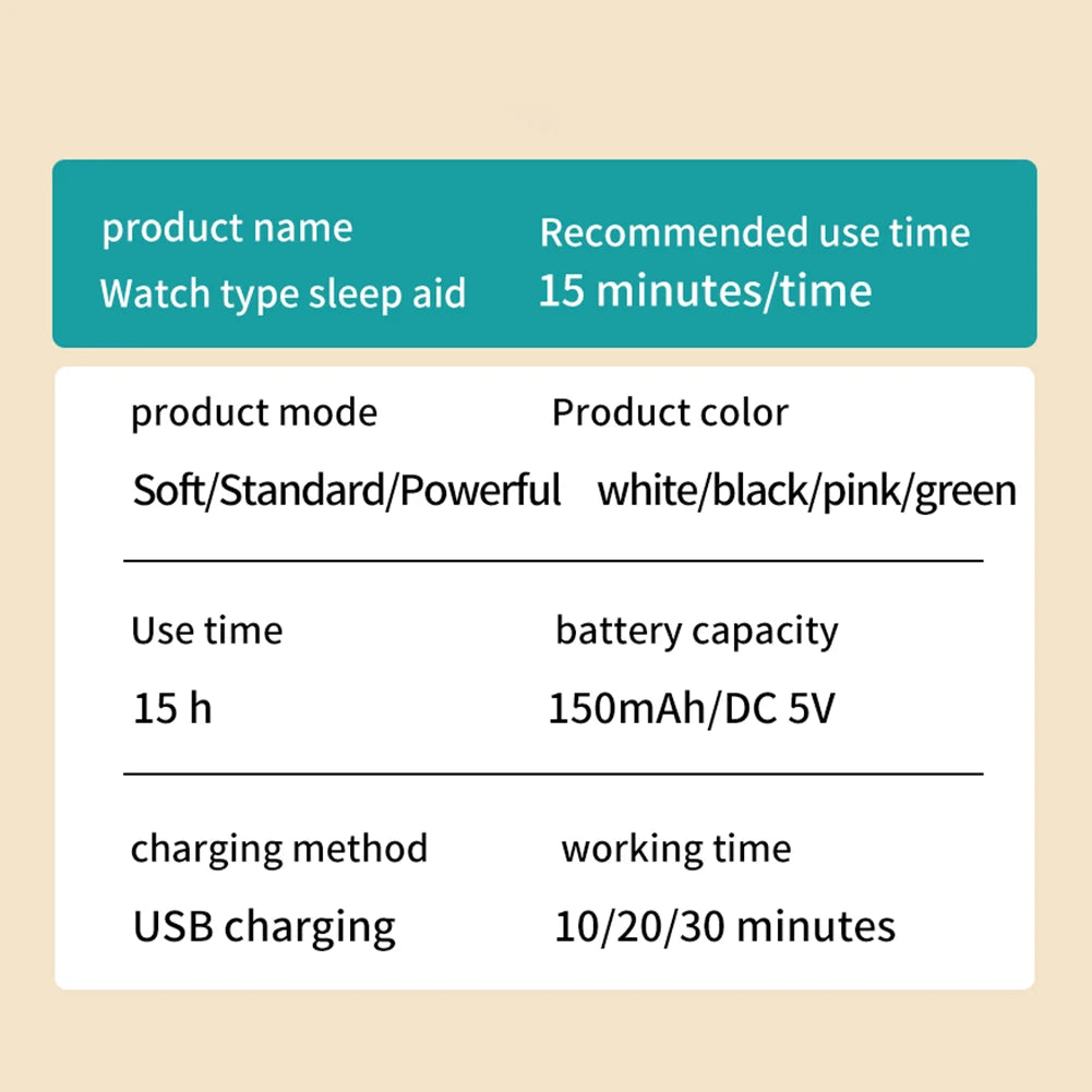 Electric EMS Sleep Aid Watch