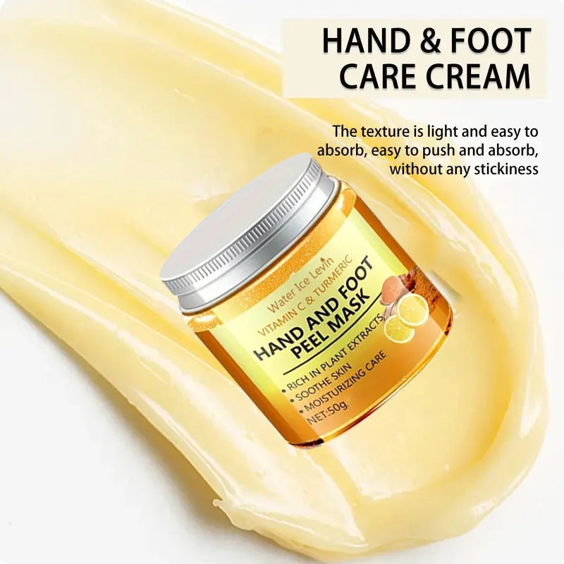 Vitamin C & Turmeric Hand & Foot Wax Mask – Smoothing, Brightening & Cleansing Treatment