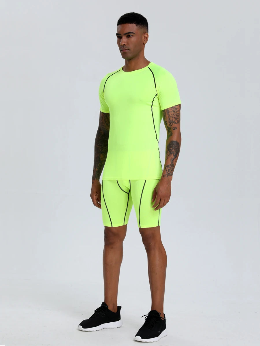 Men’s Compression Fit Performance T-Shirt – Breathable Moisture-Wicking Active Top