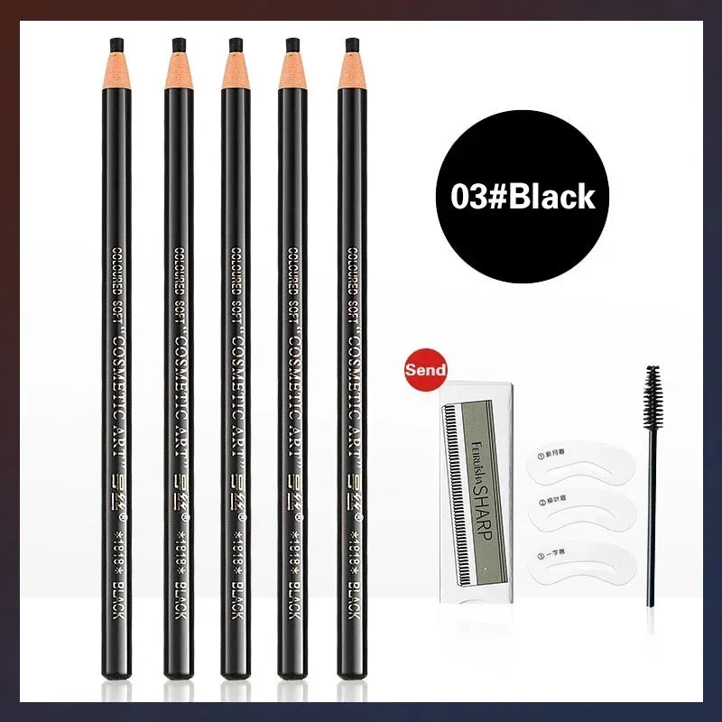5PCS Microblading Eyebrow Tattoo Pencil Set – Waterproof Tint & Definition Pen