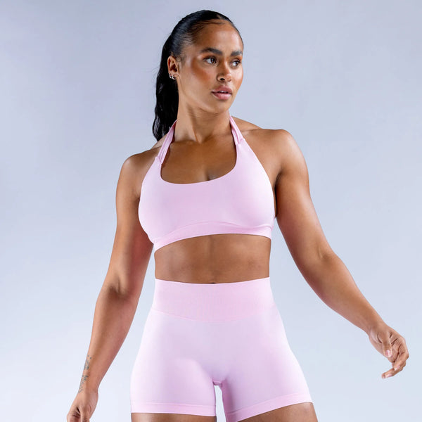Seamless 2-Piece Yoga Set – Crop Tank & High-Waist Shorts