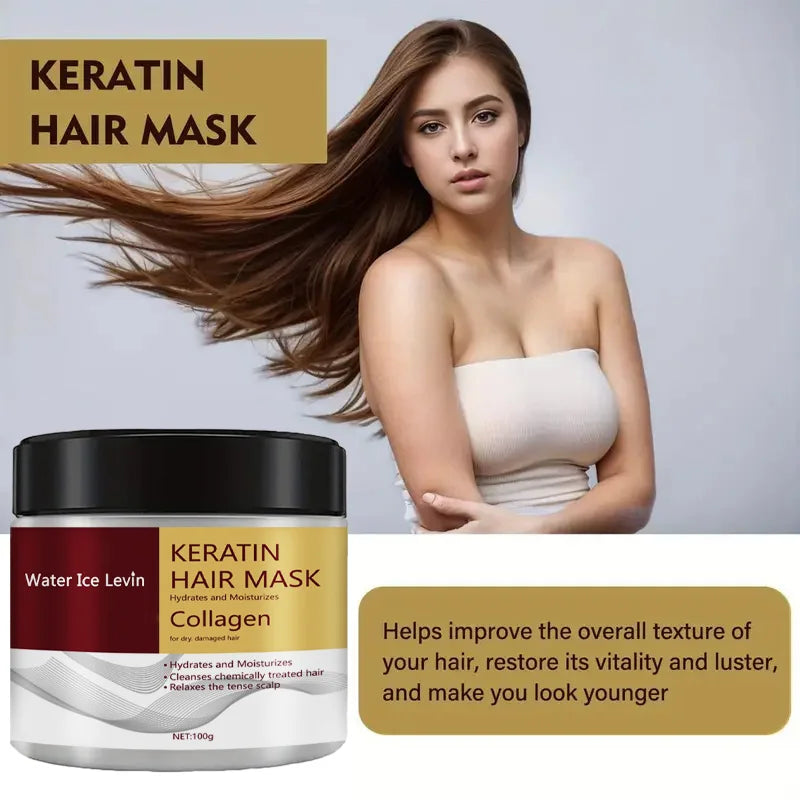 Collagen & Keratin Hair Mask – Dual Oil Control, Deep Moisture & Damage Repair Conditioner