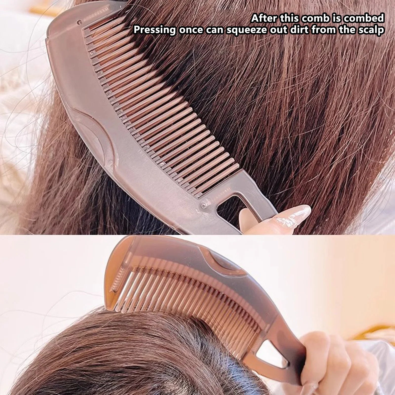 Anti-Dandruff Scalp Massage Comb – Deep Clean Scalp Exfoliating Comb for Flake & Itch Relief