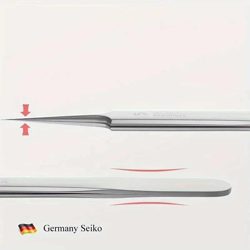 Extra Fine No. 5 Cellular Acne Tweezers – Precision Blackhead & Pimple Remover Tool (1 Pack)