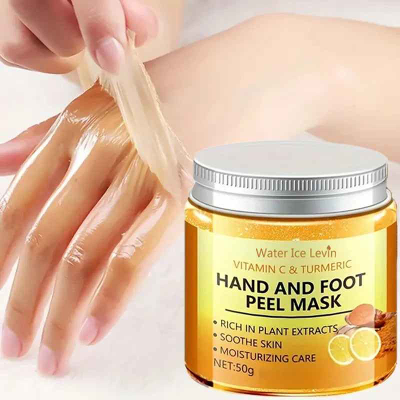 Vitamin C & Turmeric Hand & Foot Wax Mask – Smoothing, Brightening & Cleansing Treatment
