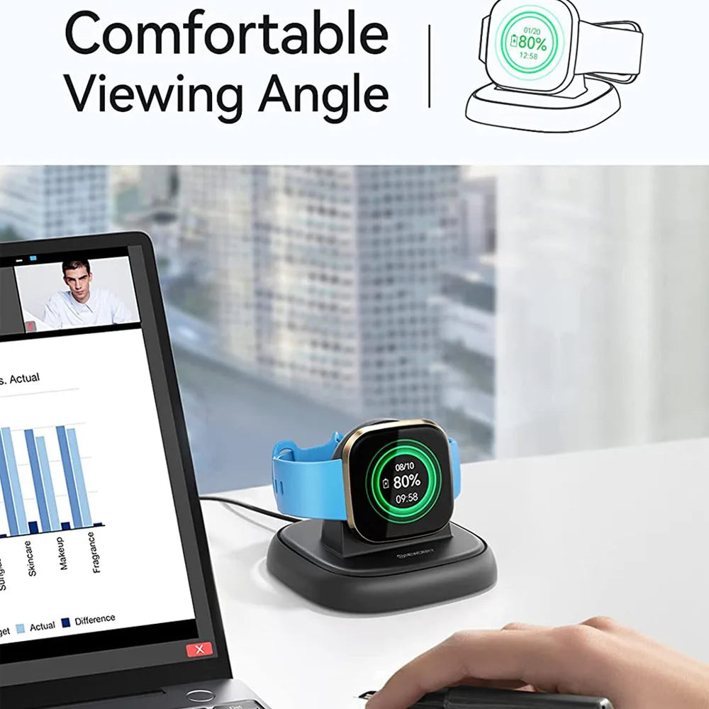 NEWDERY Magnetic Charger Dock for Fitbit
