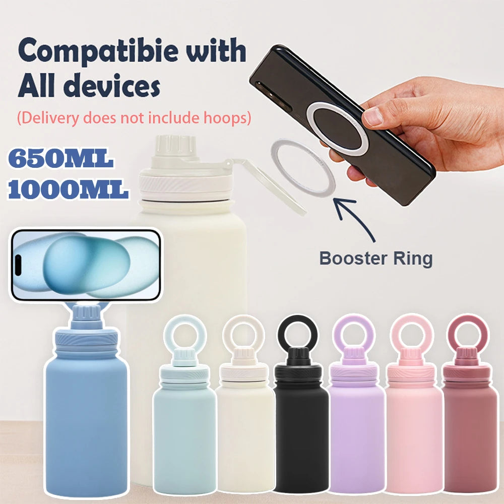 MagSafe 1000ML Insulated Stainless Steel Bottle with Phone Holder